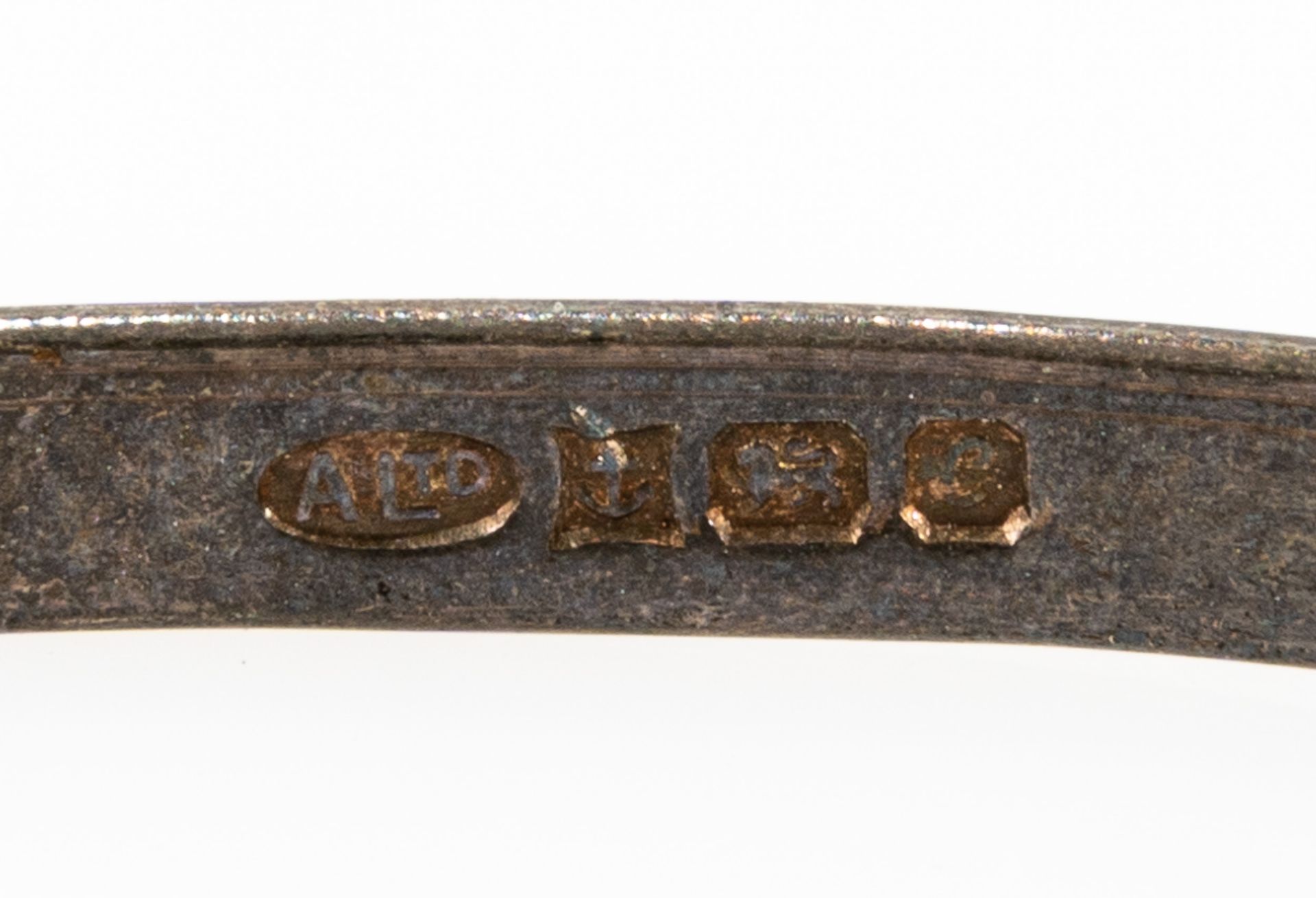 2teiliges Schmuckset, englisches 925er Sterlingsilber, bestehend aus Spangen-Armreif (Innendurchmes - Image 7 of 8