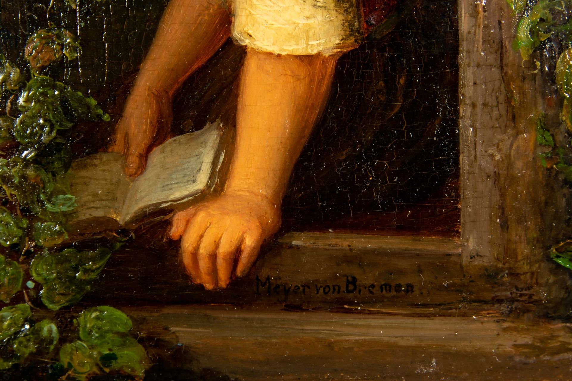 "Good morning", orig. Gemälde des Johann Georg Meyer (genannt Meyer von Bremen, 1813 - 1886 Berlin) - Image 7 of 14