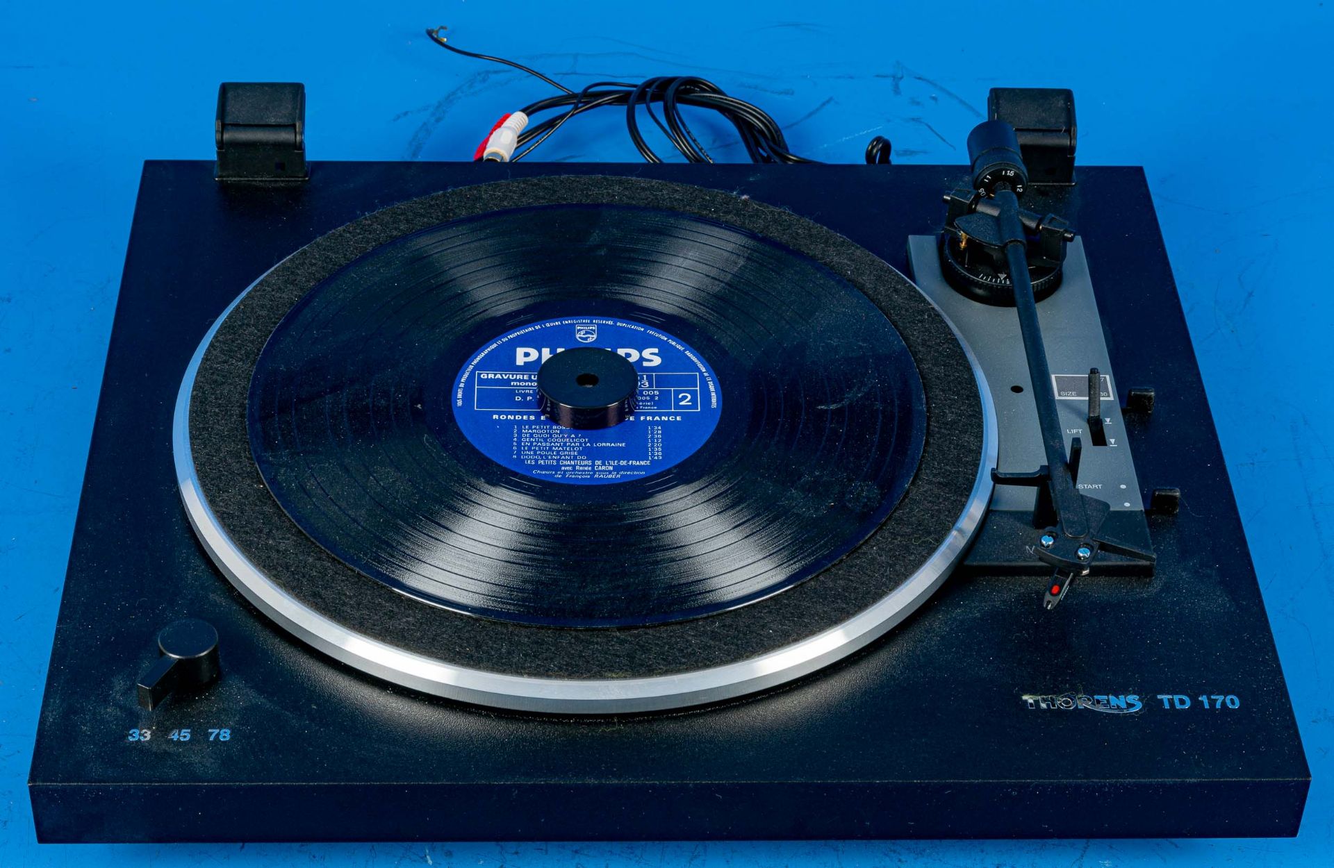 THORENS TD 170, Schallplattenspieler, war bis zum Schluss in Funktion, Funktion ungeprüft, Abdeckun