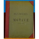 Großes Mappenwerk "Motive" von Max Heiden, 1890 - 92. Sammlung von "Einzelformen aller Techniken de