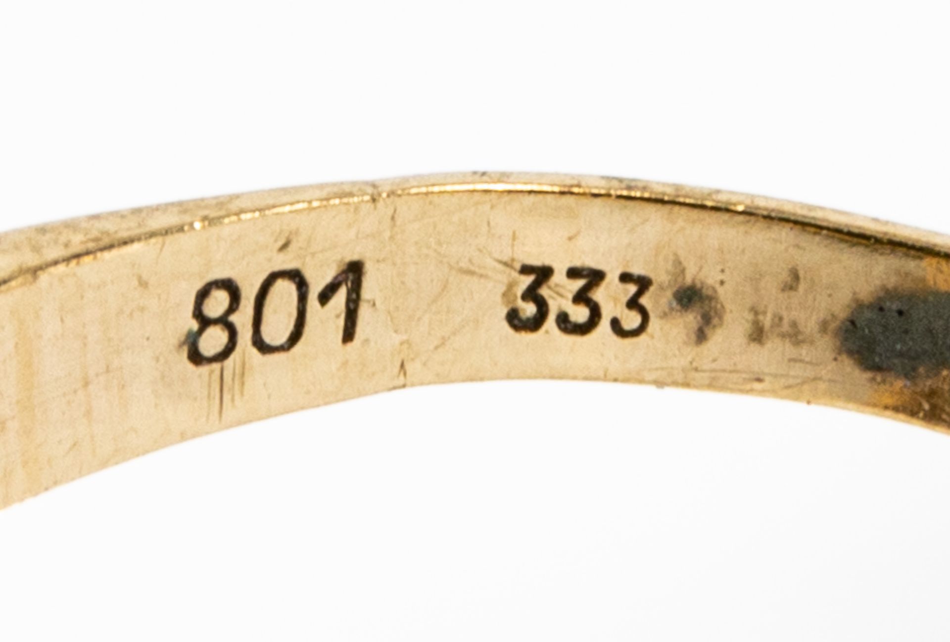 4teiliges Schmuckset, bestehend aus: einem ovalen Kettenanhänger und einem passenden Damenring, bei - Image 4 of 4