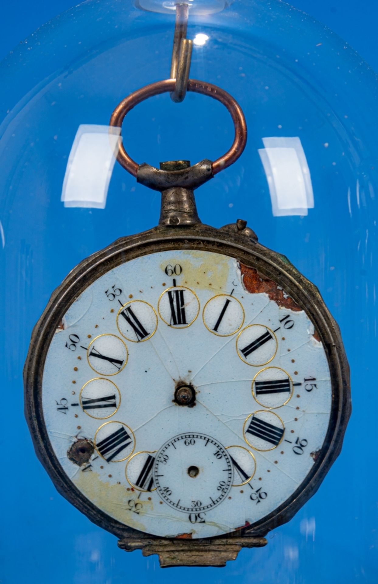 11teilige "Uhrensammlung" versch. Armband- & Taschenuhren, 2 Uhrenketten & 2 Ziffernblätter. U. a. - Image 6 of 9