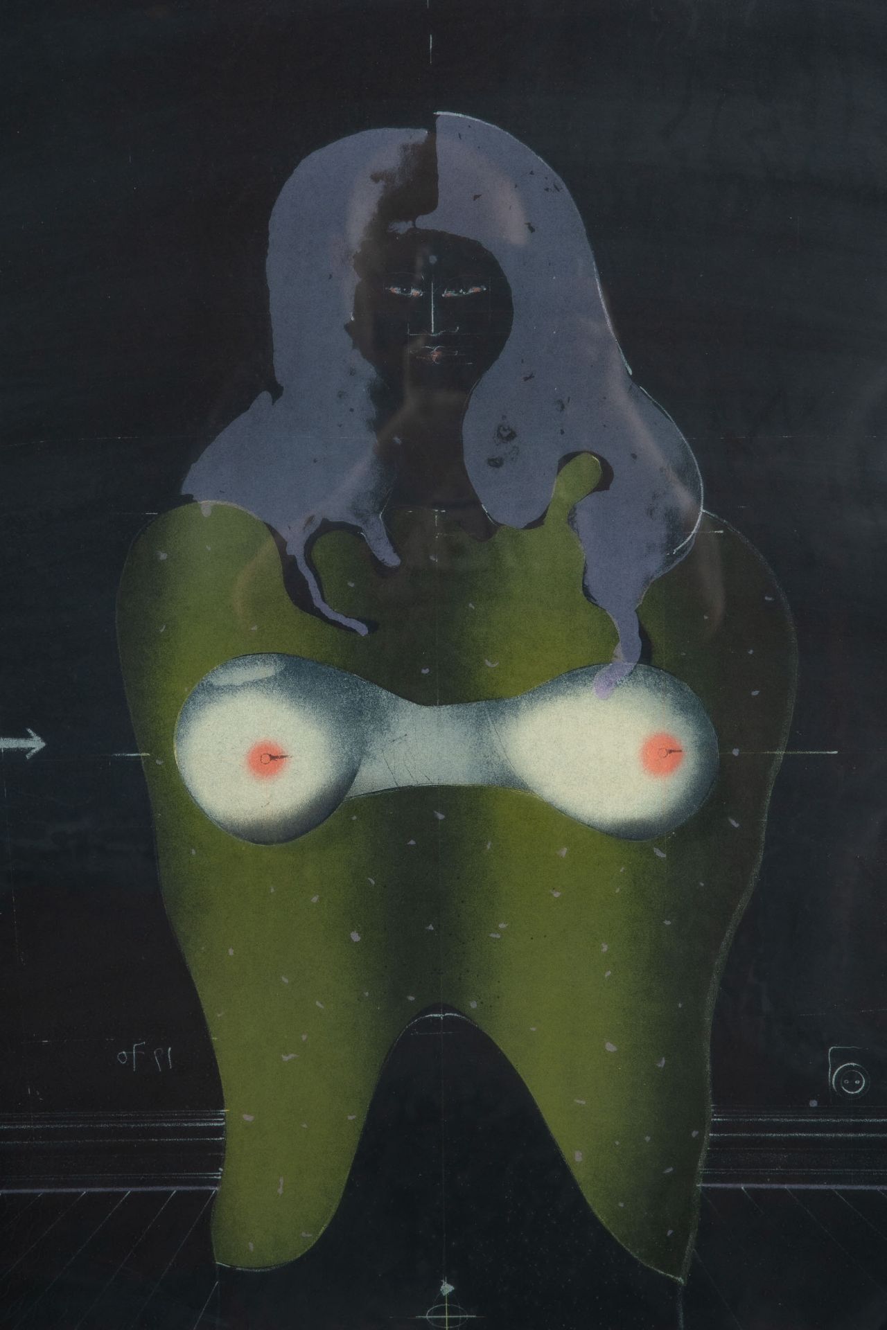 "Cut out For D. B.", Farblithographie, unten rechts signiert: Wunderlich = Paul Wunderlich (1927 - - Image 3 of 7