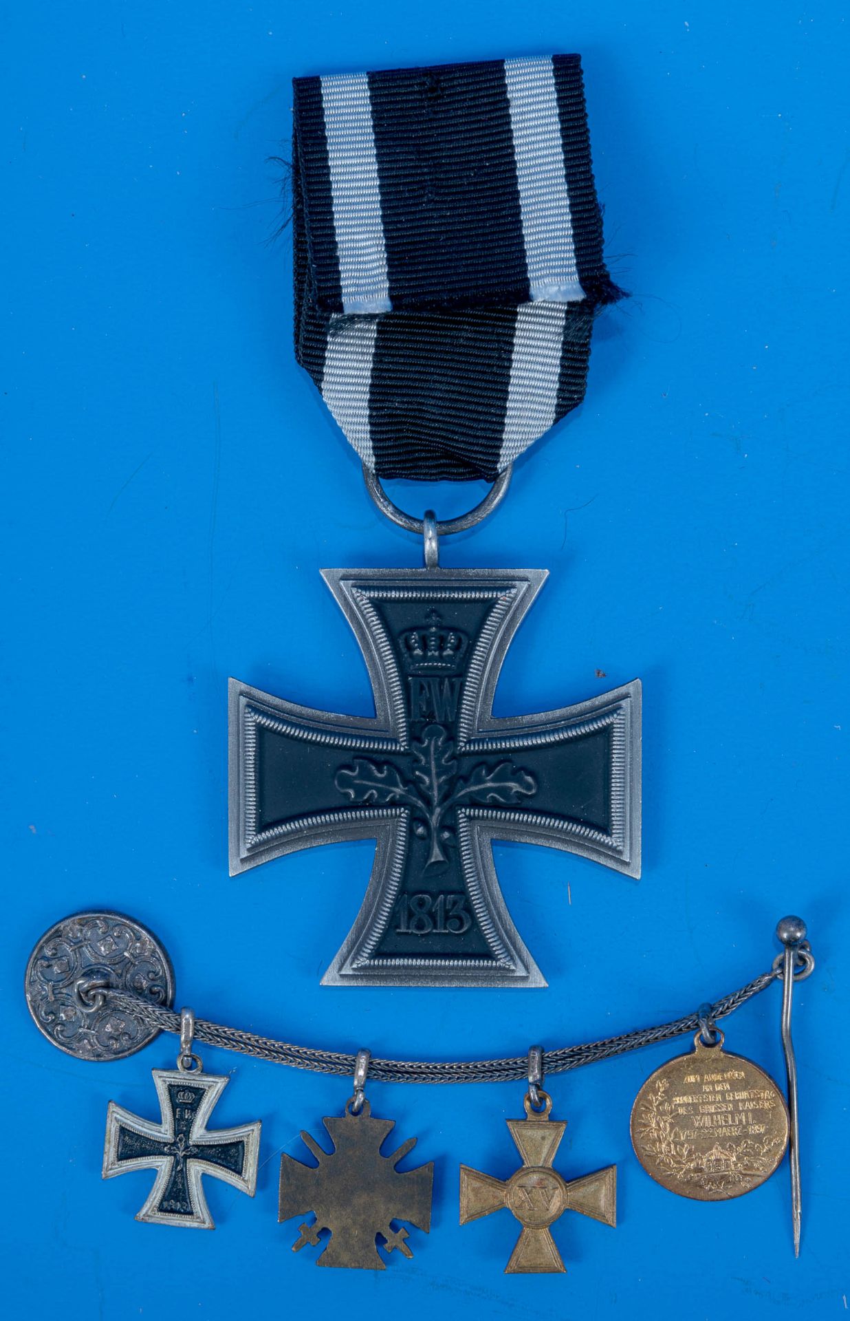 2teiliges Ordenskonvolut, Kaiserreich bis 1918; bestehend aus Frackkette mit 4 Ordensminiaturen sow - Image 4 of 6