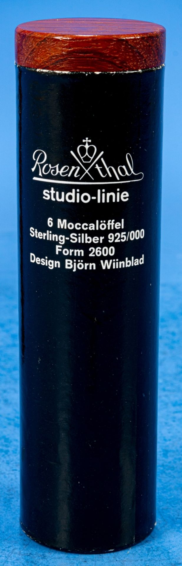 Folge von 8 Mocca-Löffeln, Rosenthal, 925er Sterlingsilber, Form-Nr. 2600, designed by Björn Wiinbl - Image 3 of 4