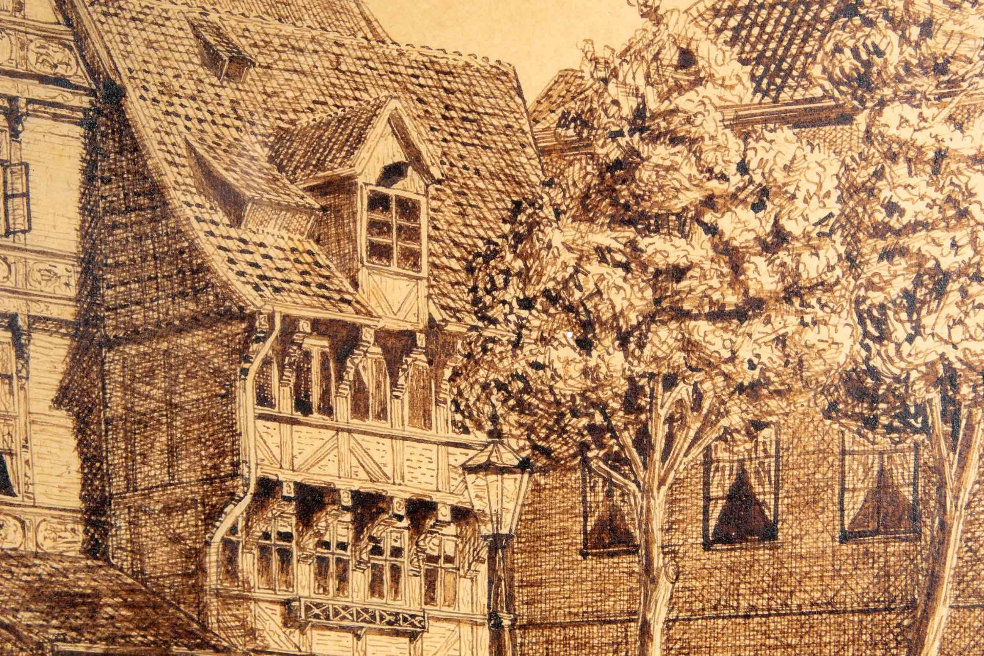 "Die Holzarchitektur Hildesheims" (als Buch & Bild) aus dem Besitz des Architekten W. Bleckmann. Bu - Image 6 of 13