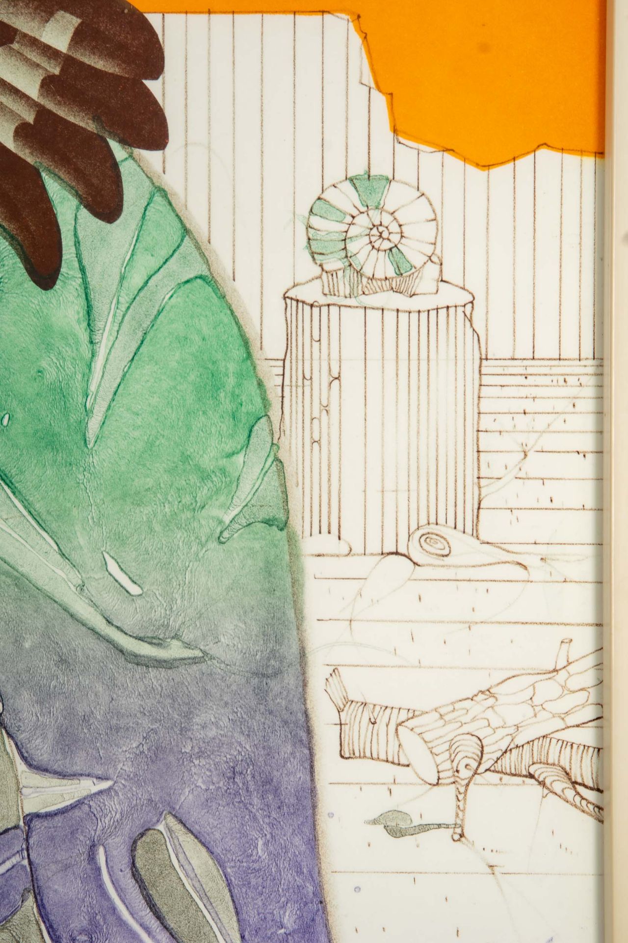 "Gartenvogel", Farblithographie aus der Folge "Im Schatten deiner Flügel", handsigniert von PAUL WU - Bild 6 aus 8