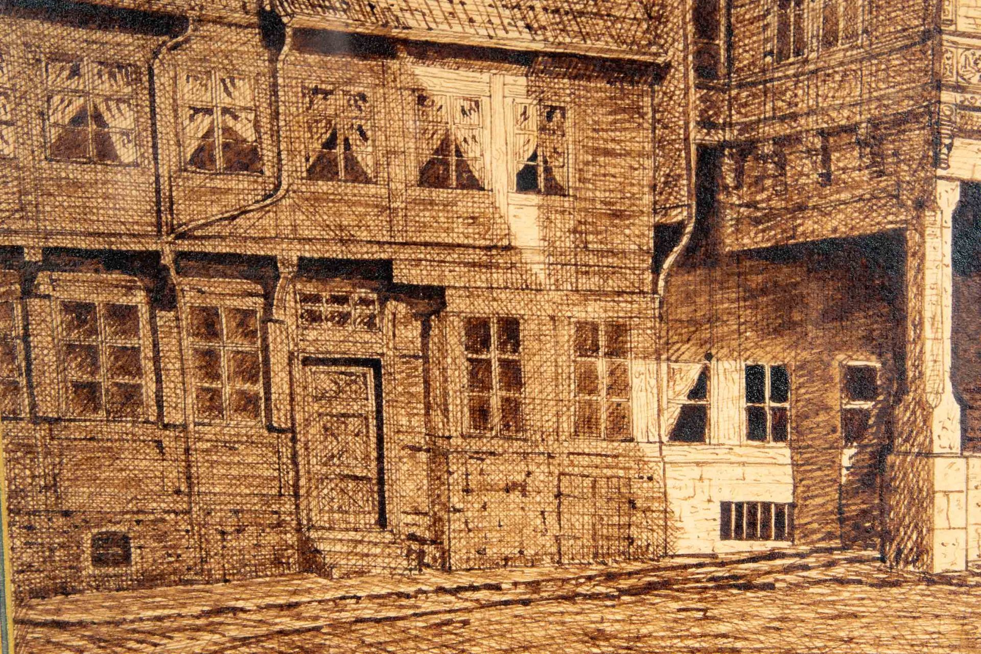 "Die Holzarchitektur Hildesheims" (als Buch & Bild) aus dem Besitz des Architekten W. Bleckmann. Bu - Image 5 of 13