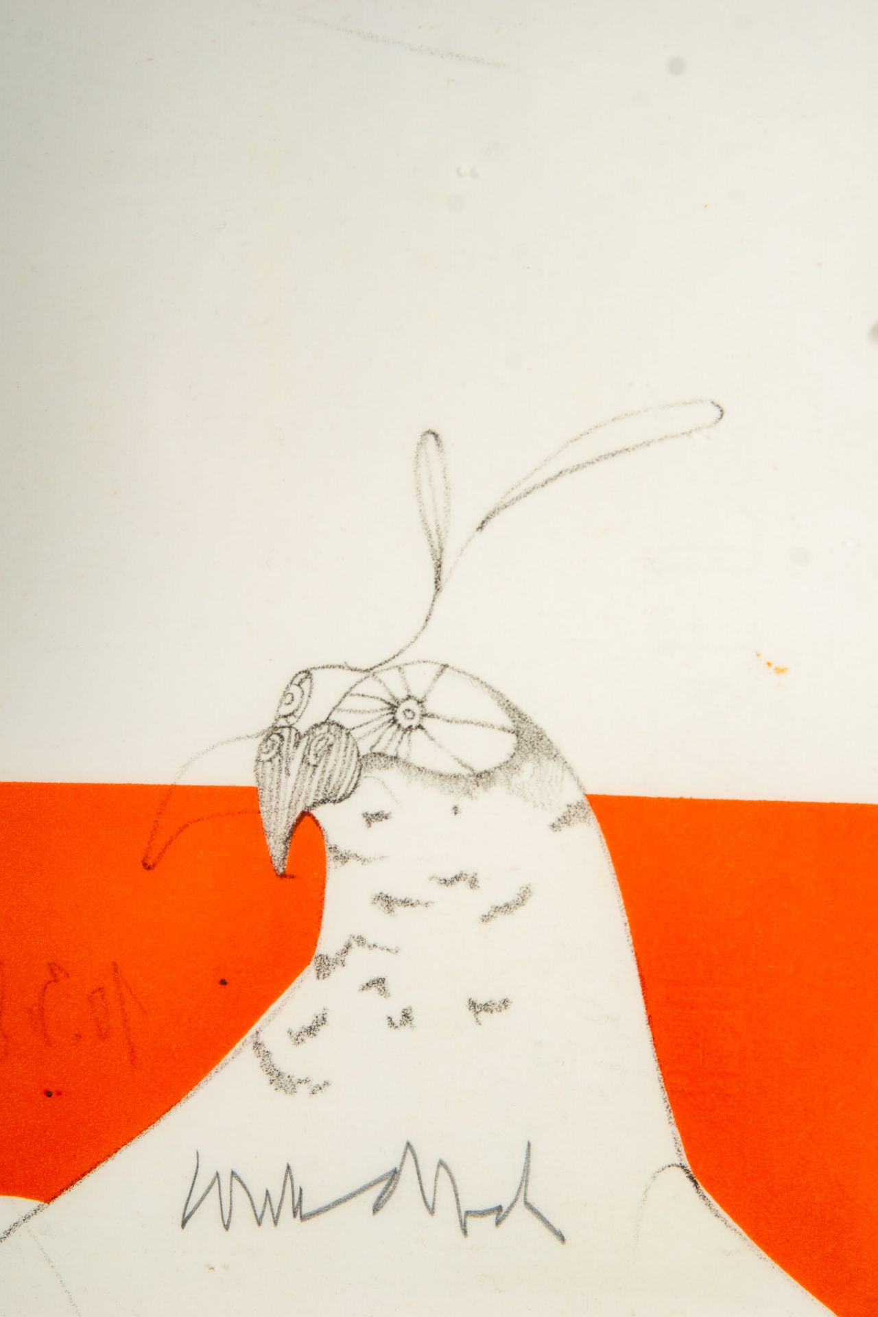 "Jagdvogel", Farblithographie aus der Folge "Im Schatten deiner Flügel", handsigniert von PAUL WUND - Bild 6 aus 7