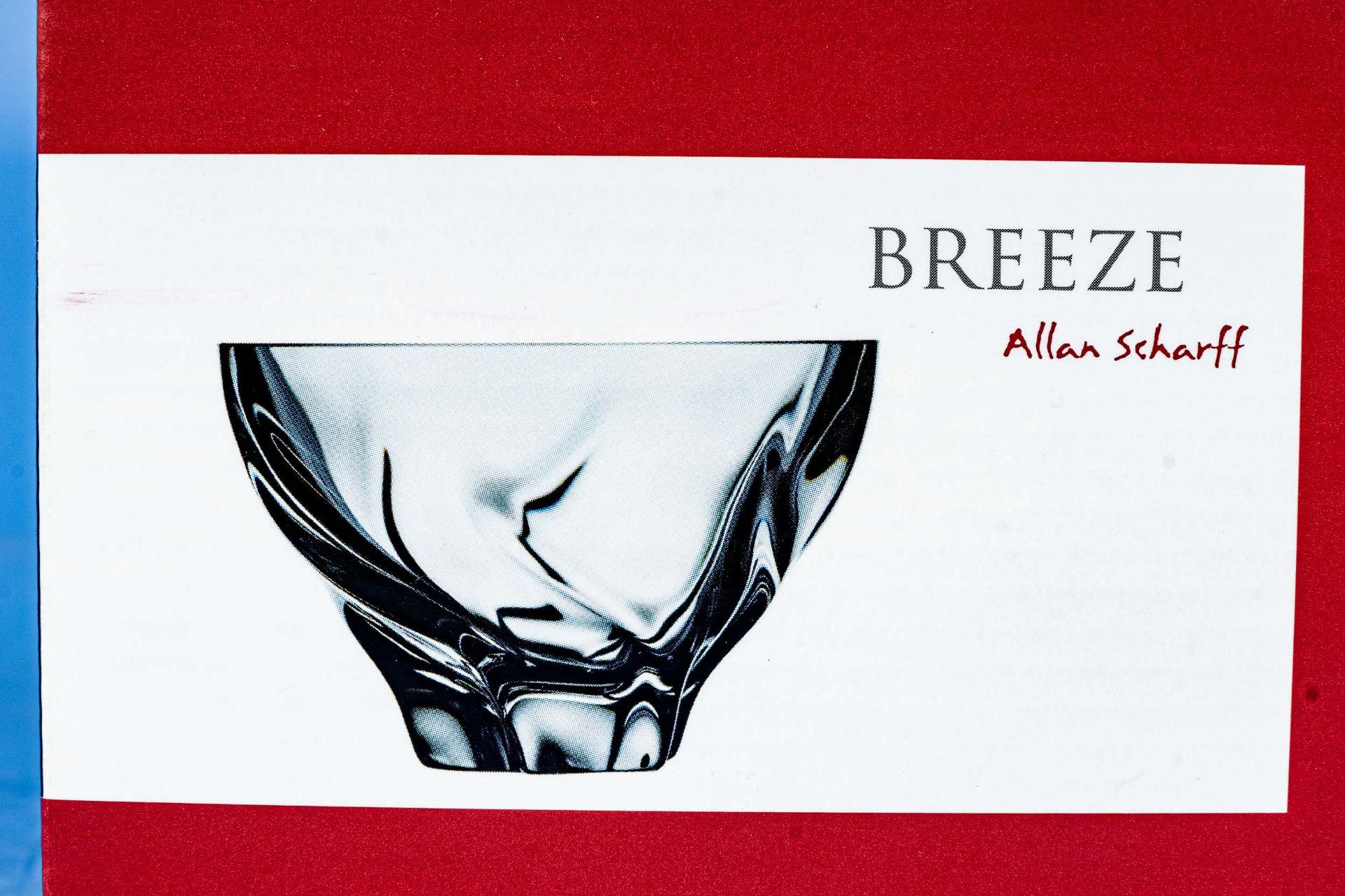 "BREEZE" Fußschale, farbloses, dickwandiges Kristallglas der Marke Holmegard, designed by Allan Sch - Image 6 of 6