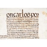 Antike spanische Handschrift, ca. 22 Seiten, 1538 datiert, inhaltlich unklar, aus der Regierungszei