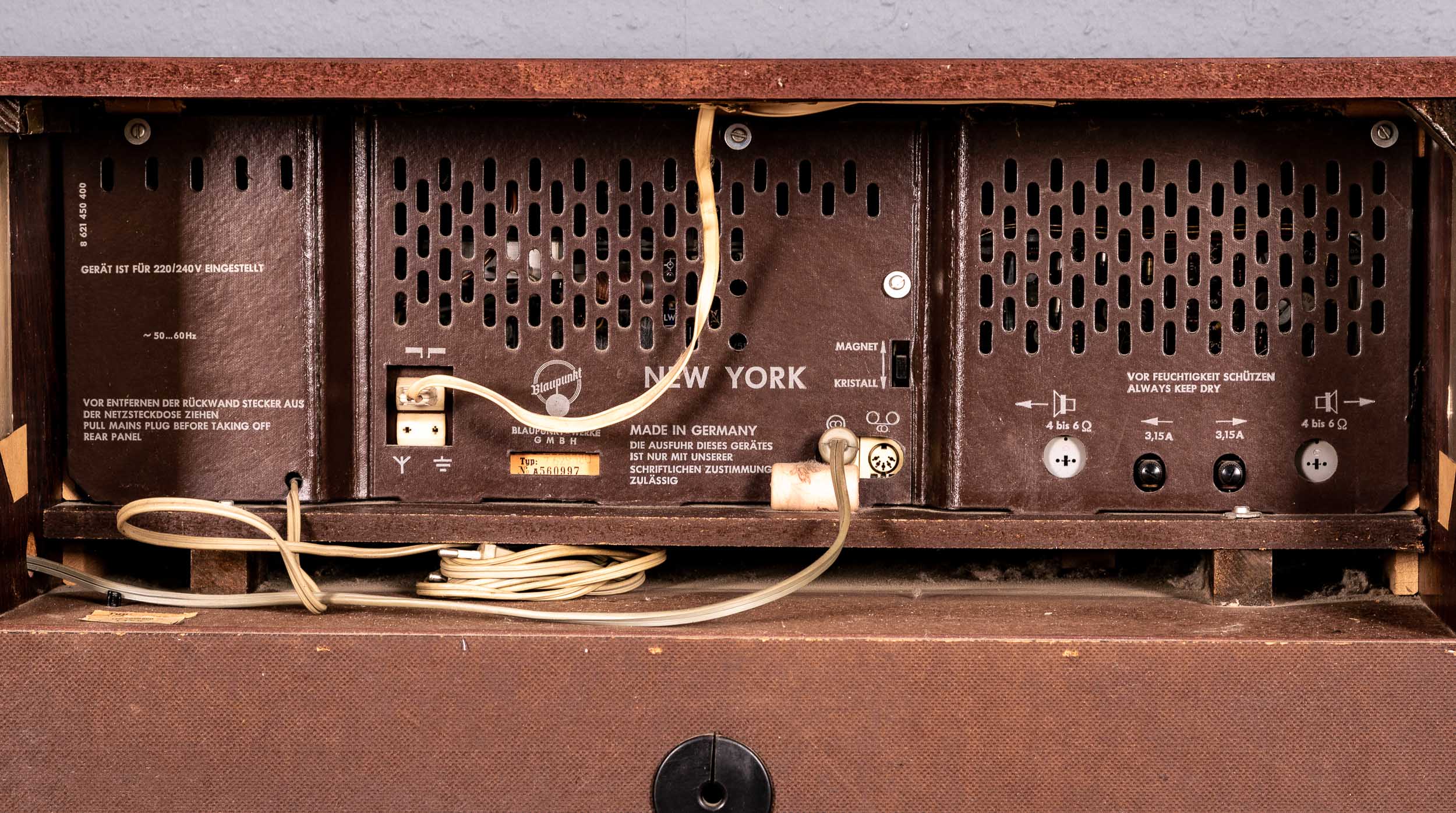 Stylische "NEW YORK" BLAUPUNKT - Stereo - Anlage der 1960er/70er Jahre, 3teilig palisanderfurnierte - Image 9 of 13