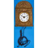Antike franz. Mini-Comtoise-Wanduhr, aus der Privatsammlung des Uhrmachers Clemens Geislhöringer, B