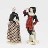 Donna Martina und Dottore aus der "Commedia dell'Arte