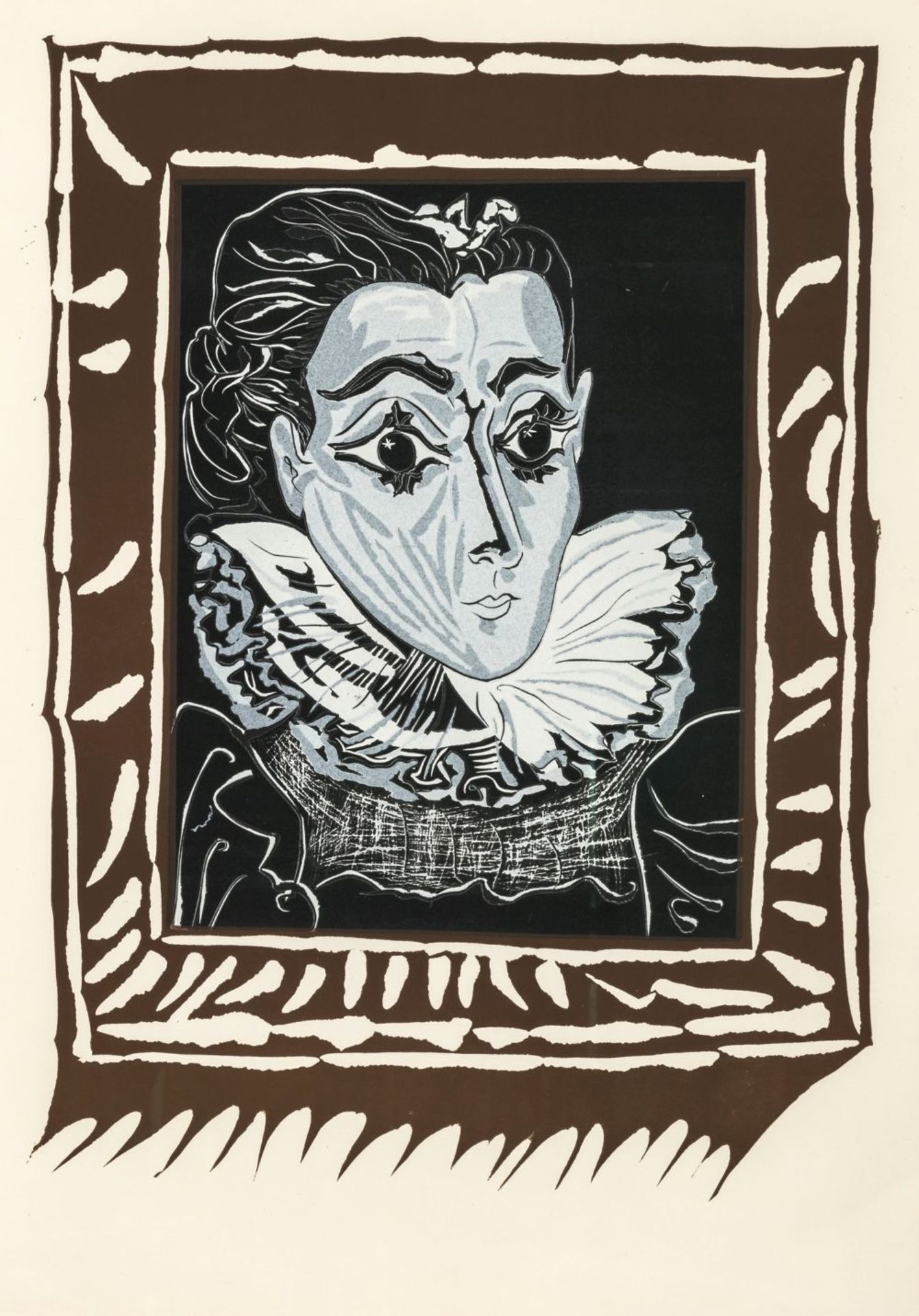 La Dame à la Collerette (Portrait de Jaqueline à la fraise). 1963
