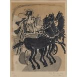 Der Streitwagen ( char aux chevaux noirs). 1950