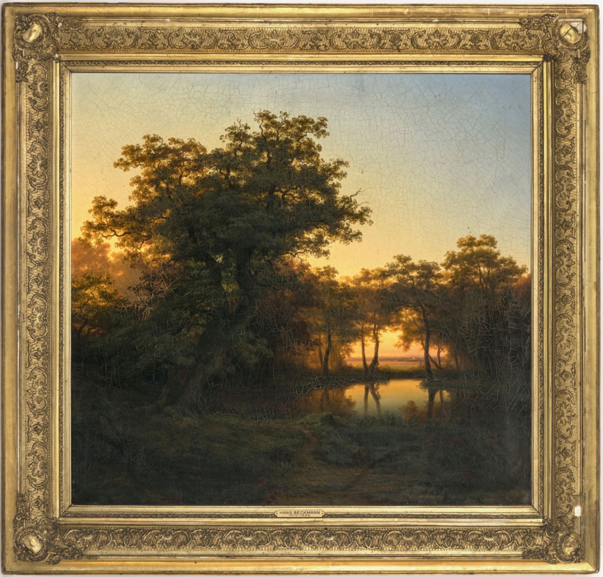 Johann (Hans) Beckmann - Landschaft im Abendlicht  - Bild 2 aus 2