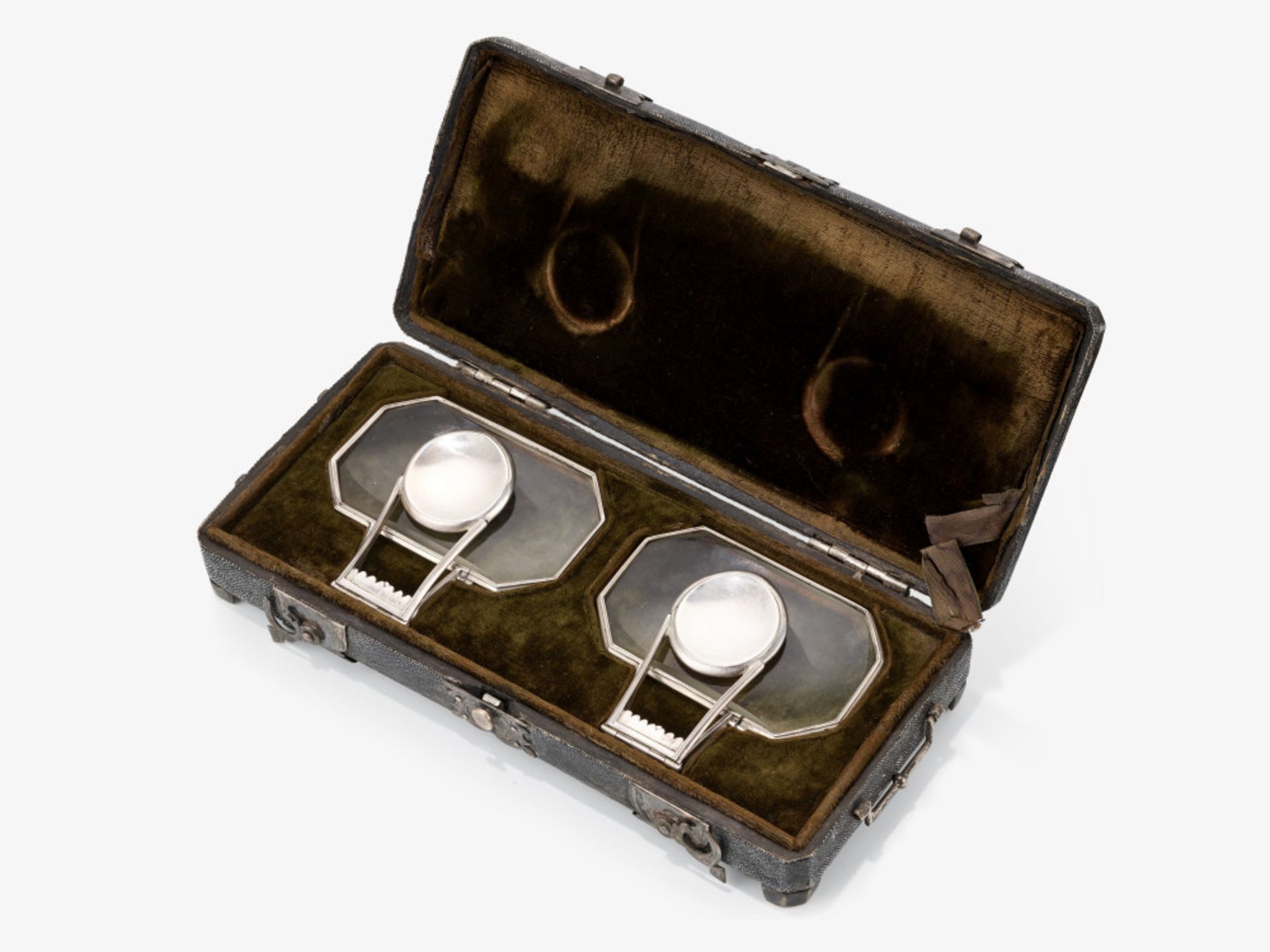 Magnifier set consisting of two hand-held magnifiers - Late 19th century 