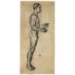 Franz von Stuck - Studie eines stehenden Mannes (Entwurf zur "Liebesschaukel") 
