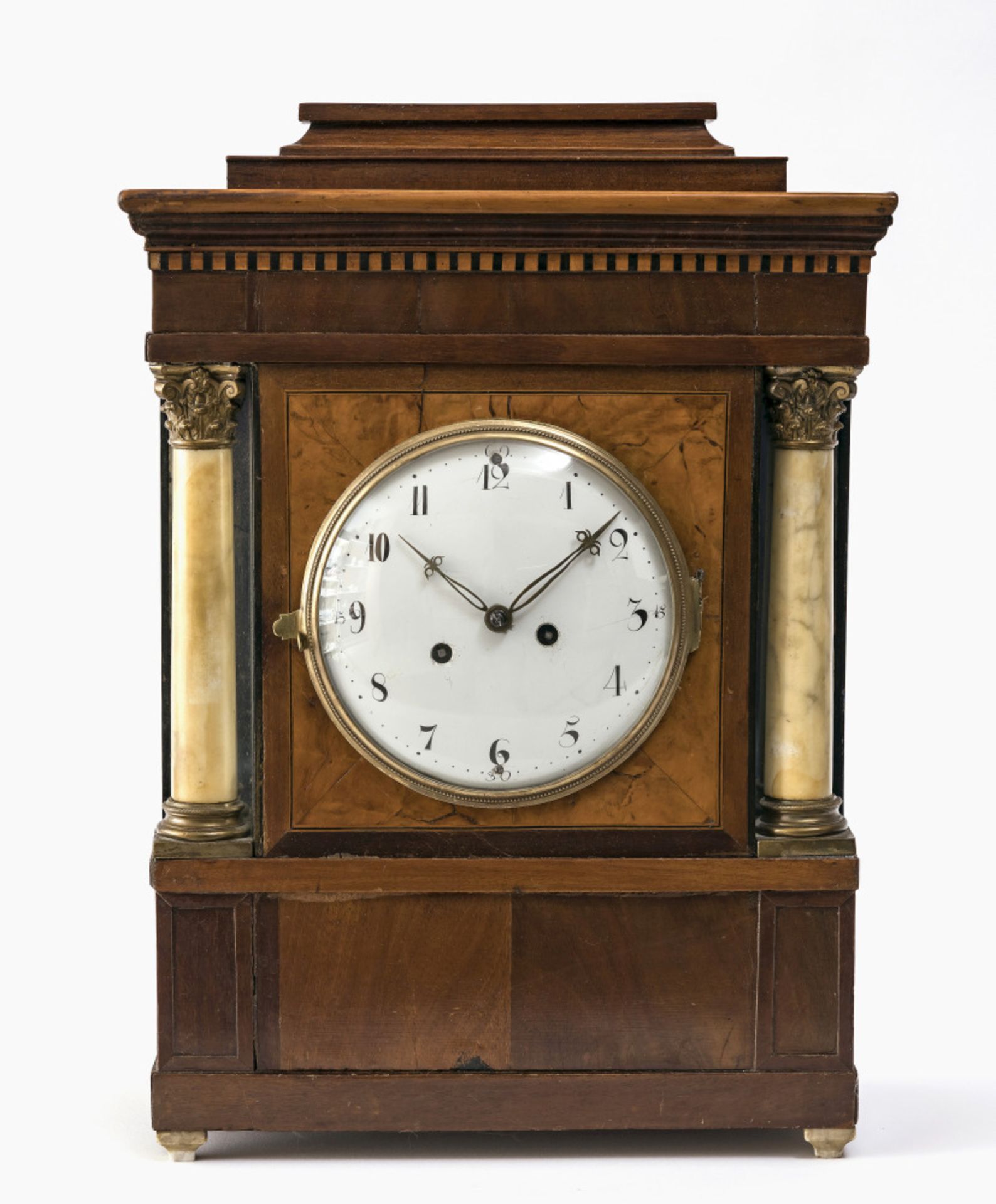 A bracket clock - German, 19th century 