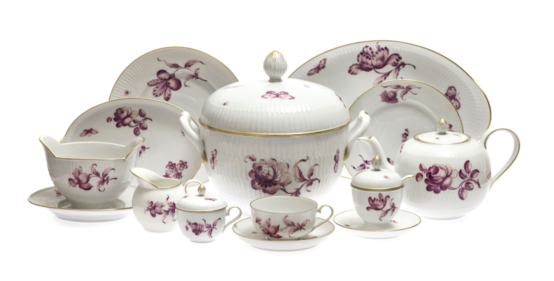 A 131-piece ''Orion'' tea- and dinner service - Nymphenburg, design by Wolfgang von Wersin, as of 19