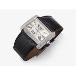 Armbanduhr mit Brillanten - Schweiz, CARTIER, Modell: Tank Divan