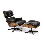 Lounge chair mit Ottoman - Entwurf Ray und Charles Eames für Vitra