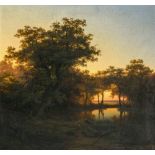 Johann (Hans) Beckmann - Landschaft im Abendlicht