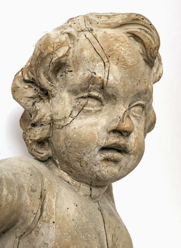 A putto - circle of Johann Joseph Christian (1706 Riedlingen - 1777 ibid.), circa 1760  - Image 3 of 3