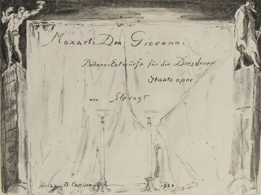 Max Slevogt - From: Mozart - Don Giovanni, for the Dresden State Opera. 1924  - Image 4 of 4