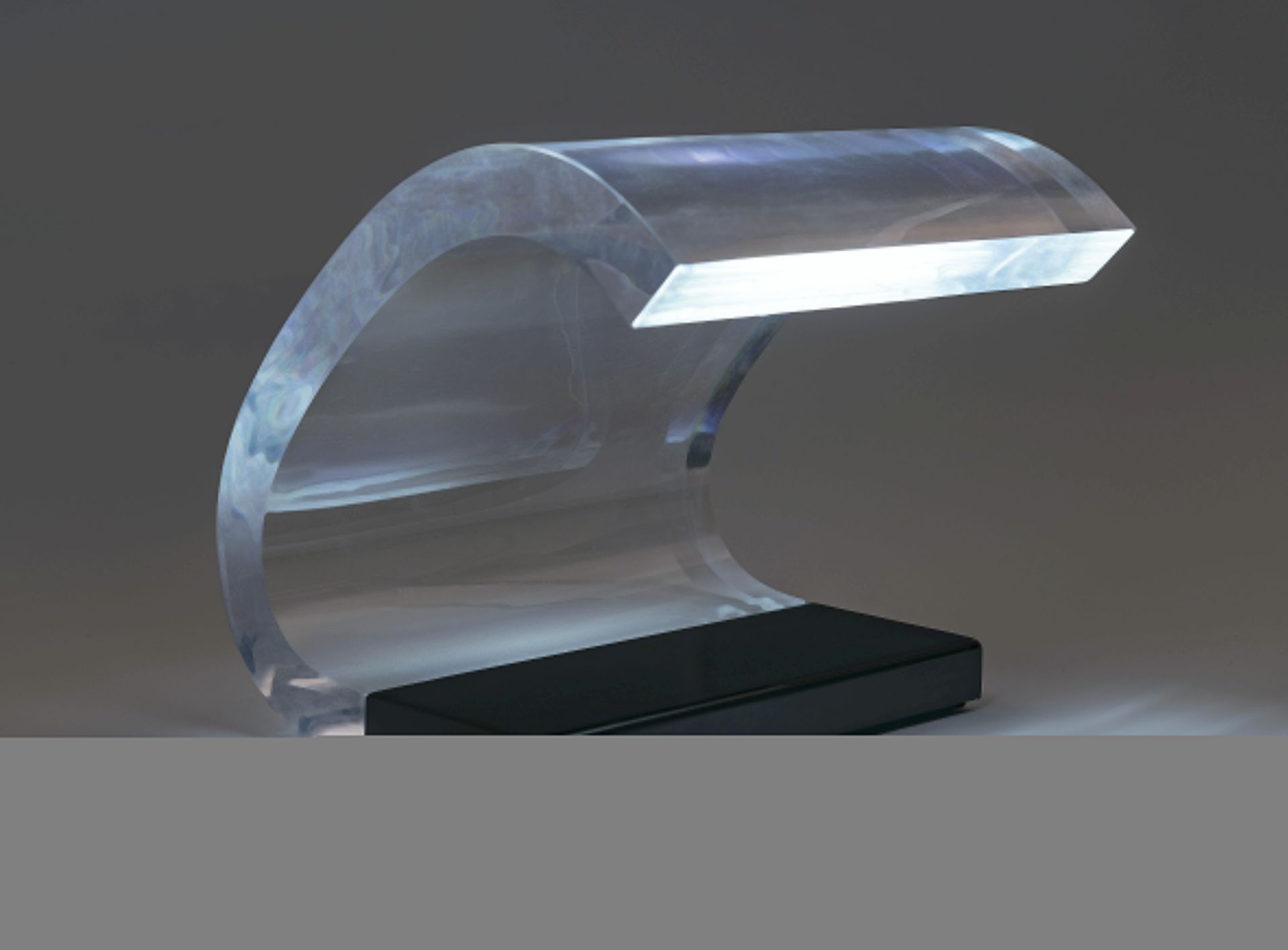 An ''Oluce Acrilica 281'' table lamp - Design by Gianni and Joe Colombo, 1962