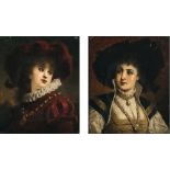 Anton Ebert - Damenbildnisse im Renaissance-Kostüm