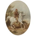 Juliusz (Juliusz Fortunat) Kossak - Reiterbildnis mit Windhund