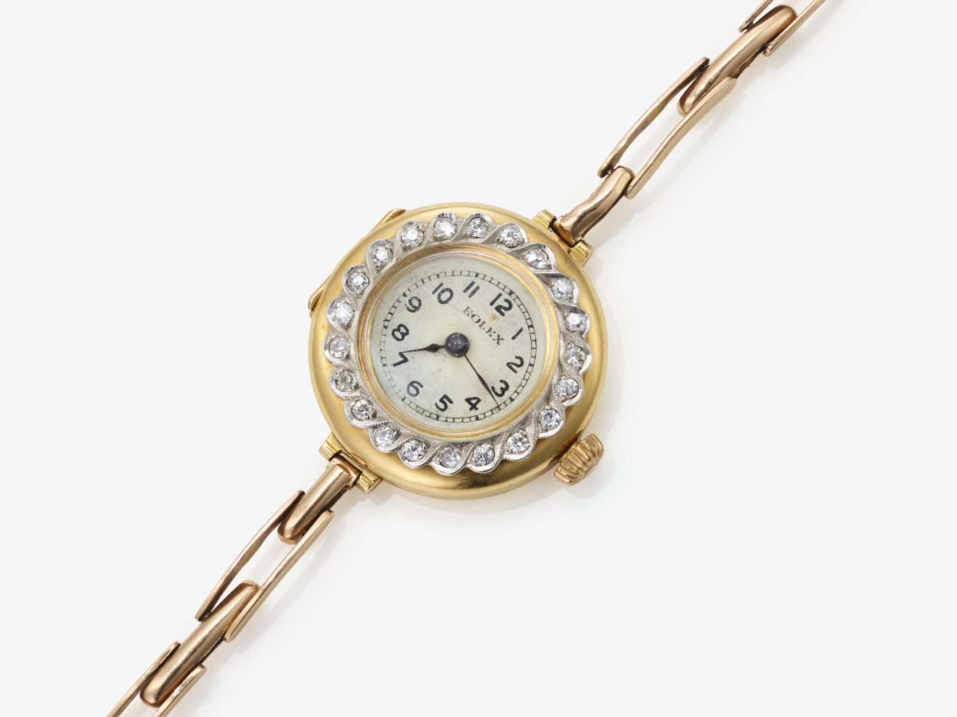 A ladies' wristwatch with diamonds - London, circa 1910, ROLEX 