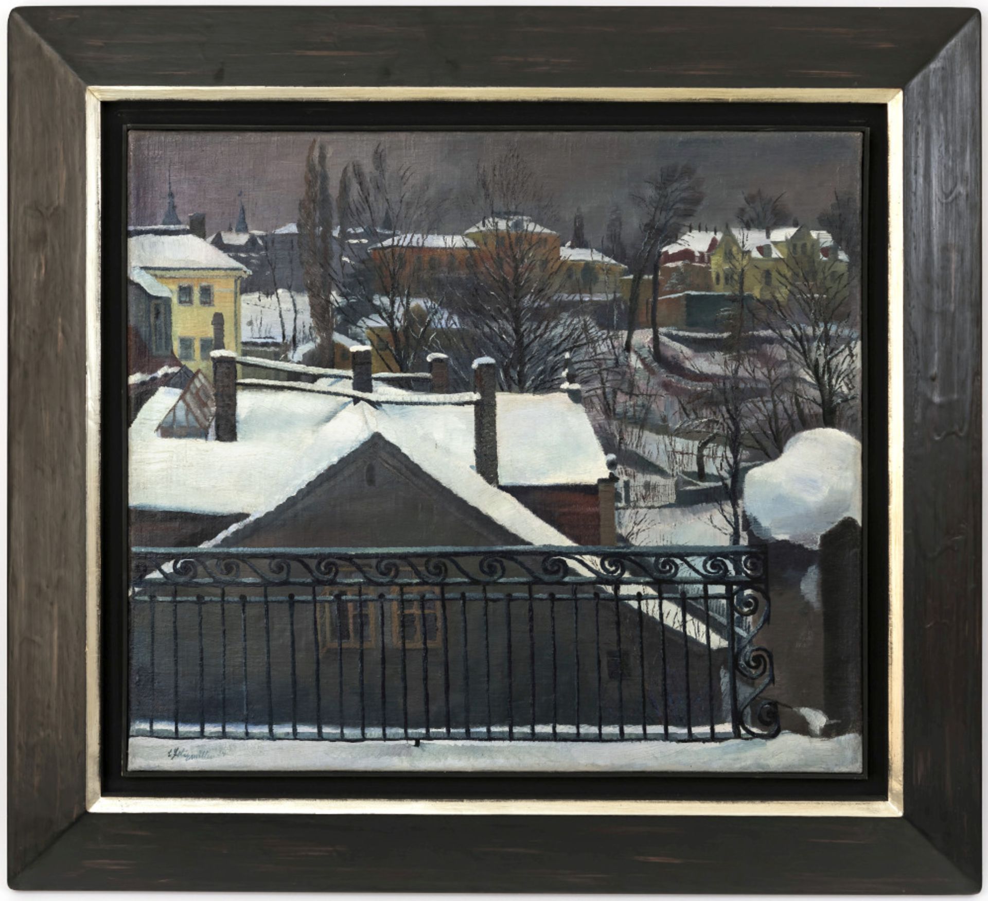 Conrad Felixmüller - Tauschnee (Blick von der Veranda), Bachstr. 13, Dresden. 1934  - Bild 2 aus 3