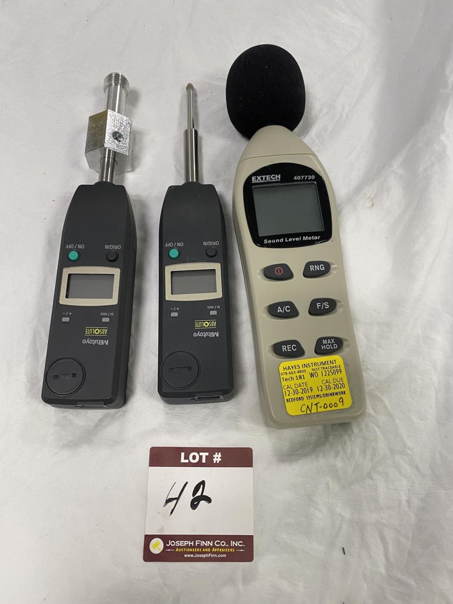 LOT (2) Mitutoyo Absolute Meters & Extech 407730 Sound Level Meter