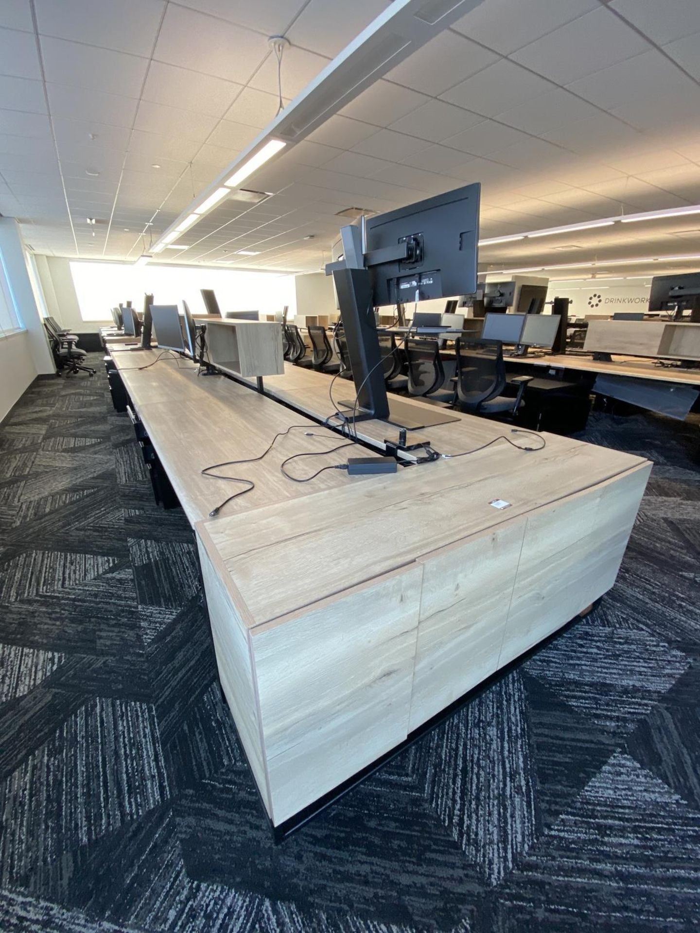 Wood Modular Desk Workstation