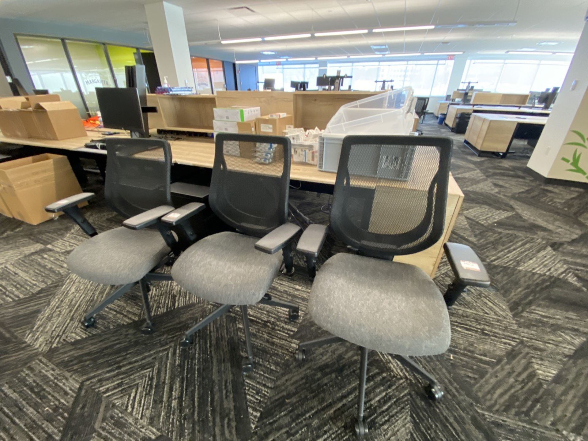 (3) Allseating Swivel Chairs