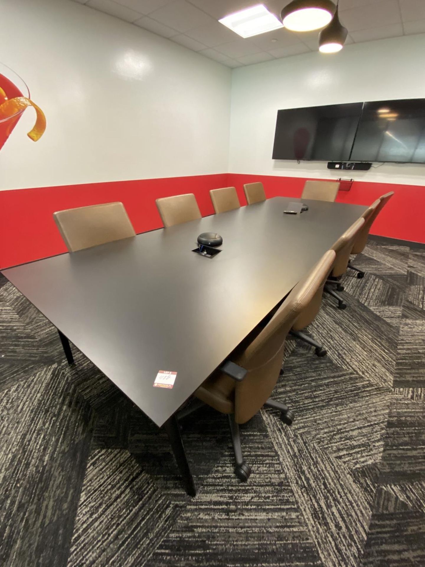 11' Conference Table with (9) Leather Style Chairs