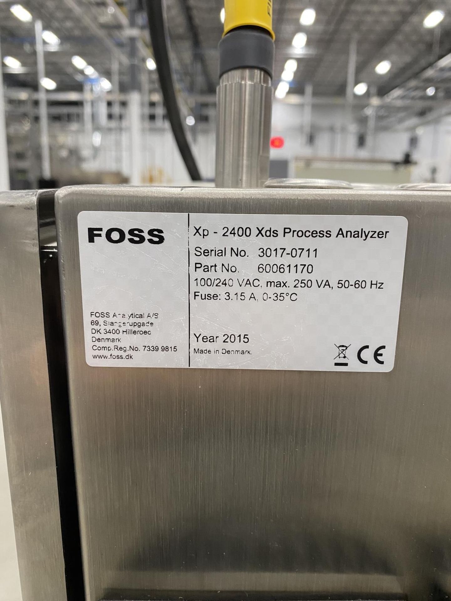 2015 Foss Xp-2400 Xds Process Analyzer s/n 3017-0711, Probe, HP Computer | Rig Fee: $200 - Image 2 of 6