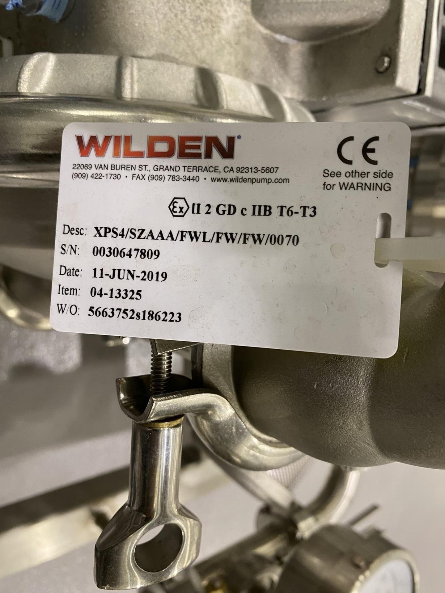 2019 Pump/Filter Skid Including Wilden Stainless Steel (316L) XPS4/SZAAA/FWL/FW/FW/ | Rig Fee: $150 - Image 4 of 6