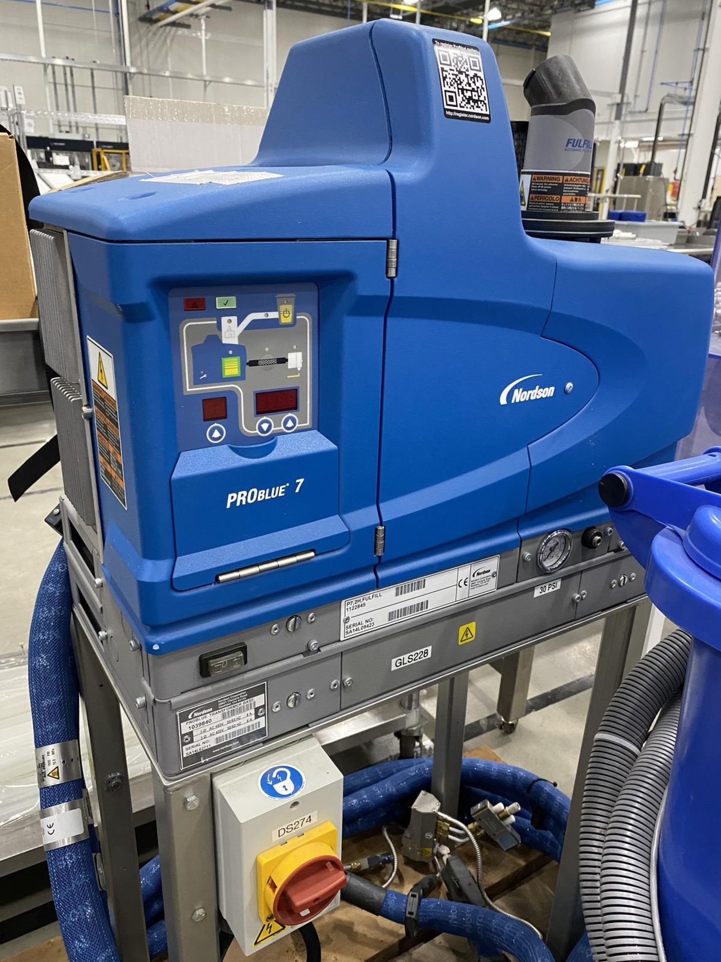 2014 Nordson PROBlue 7 Hot Melt Gluer s/n SA14L09423, Problue Transformer Base, 112 | Rig Fee: $75 - Image 2 of 5