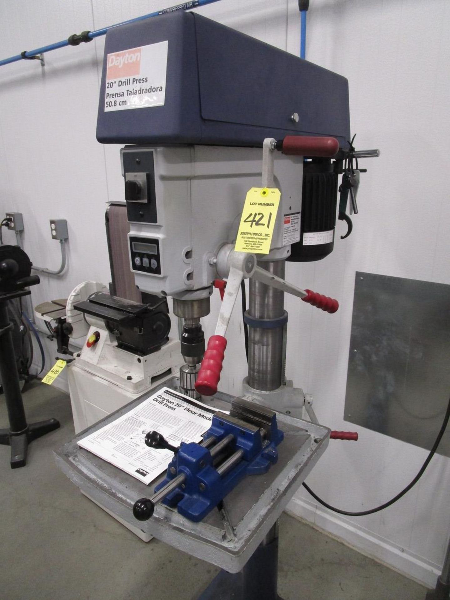 Dayton 20" Drill Press with Push/Pull Vice, 1.5 HP, Model 16N197A, Serial #10691806 | Rig Fee: $125 - Image 2 of 3