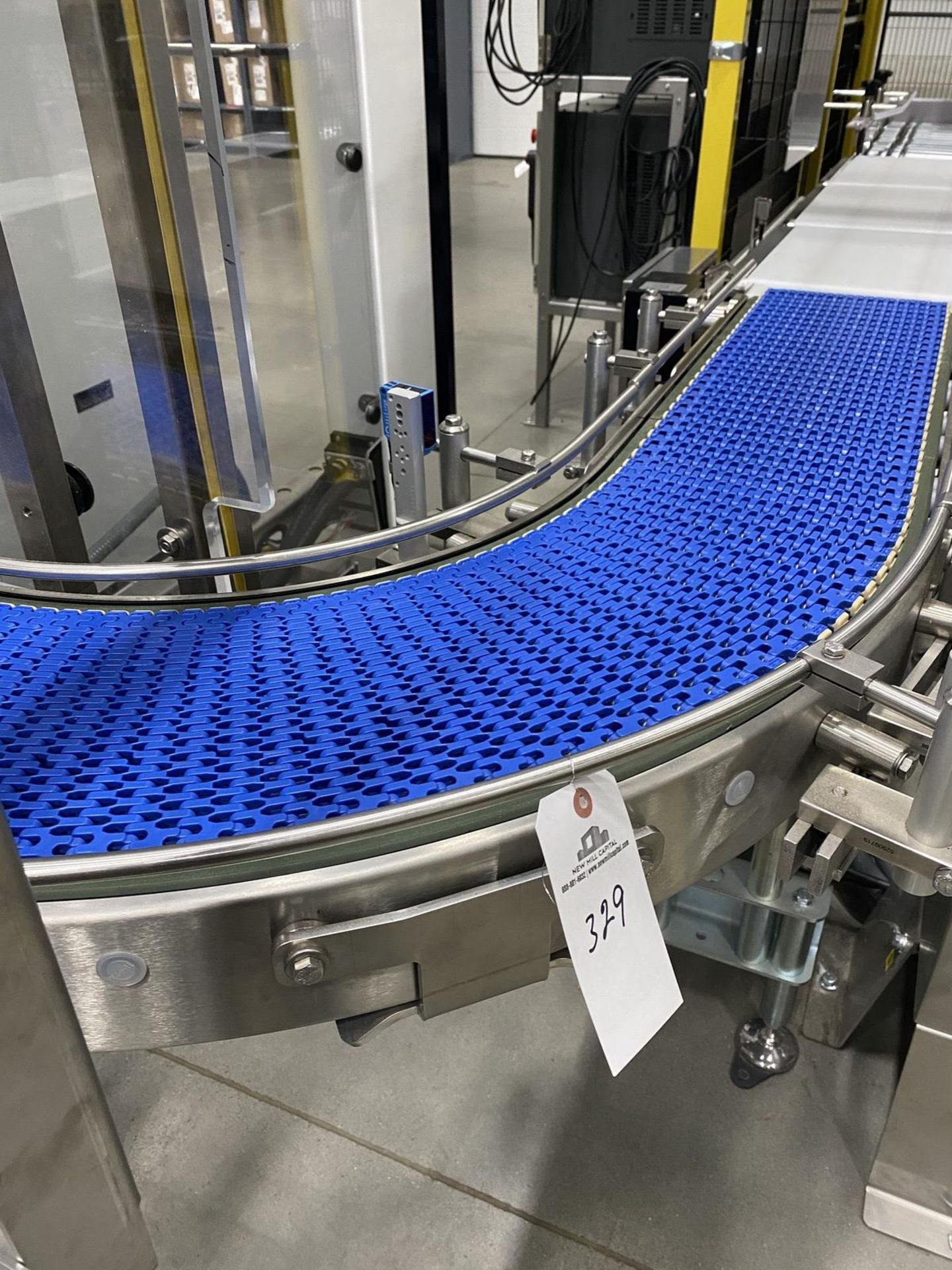 SS Frame Curved Conveyor 9" x 133" Plastic Belt - Subj to Bulk | Rig Fee: $200 - Image 2 of 2