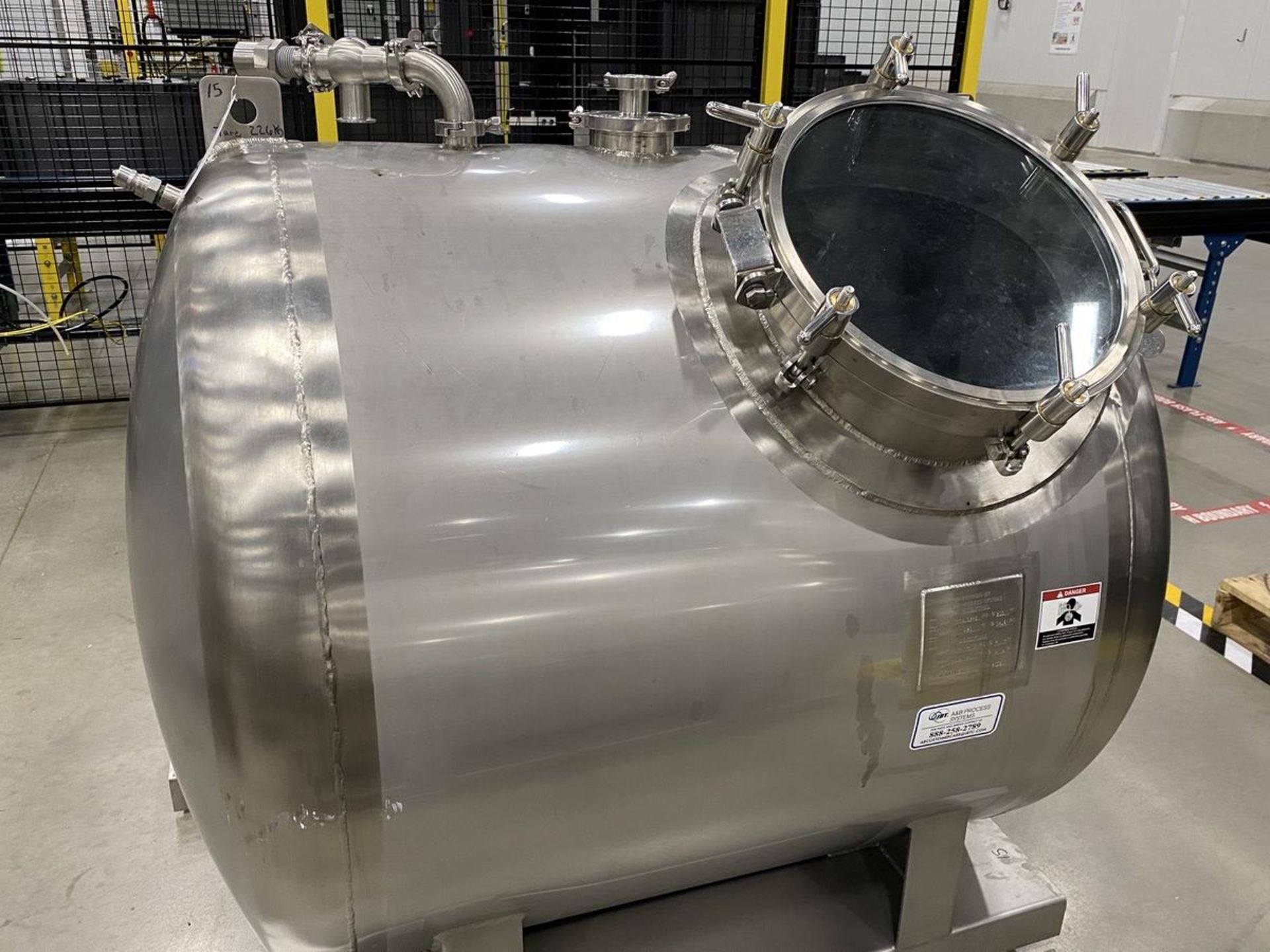 2019 A&B Process Systems 1,000 Liter Stainless Steel (316L) Skid Mounted Tank, 14. | Rig Fee: $200 - Image 2 of 6
