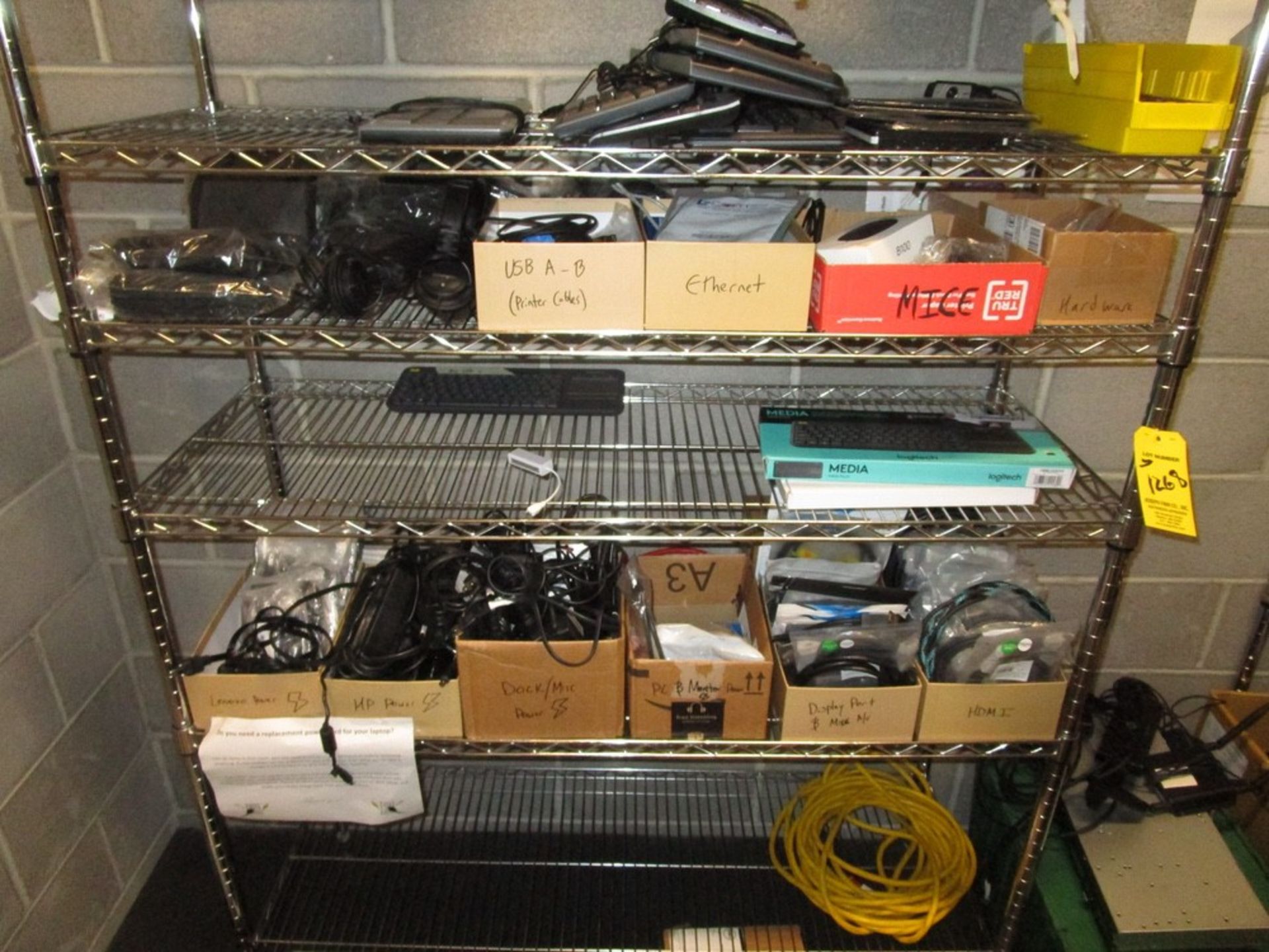 Entire Contents of Tech. Closet with Wire Shelving | Rig Fee: $75 - Image 2 of 4