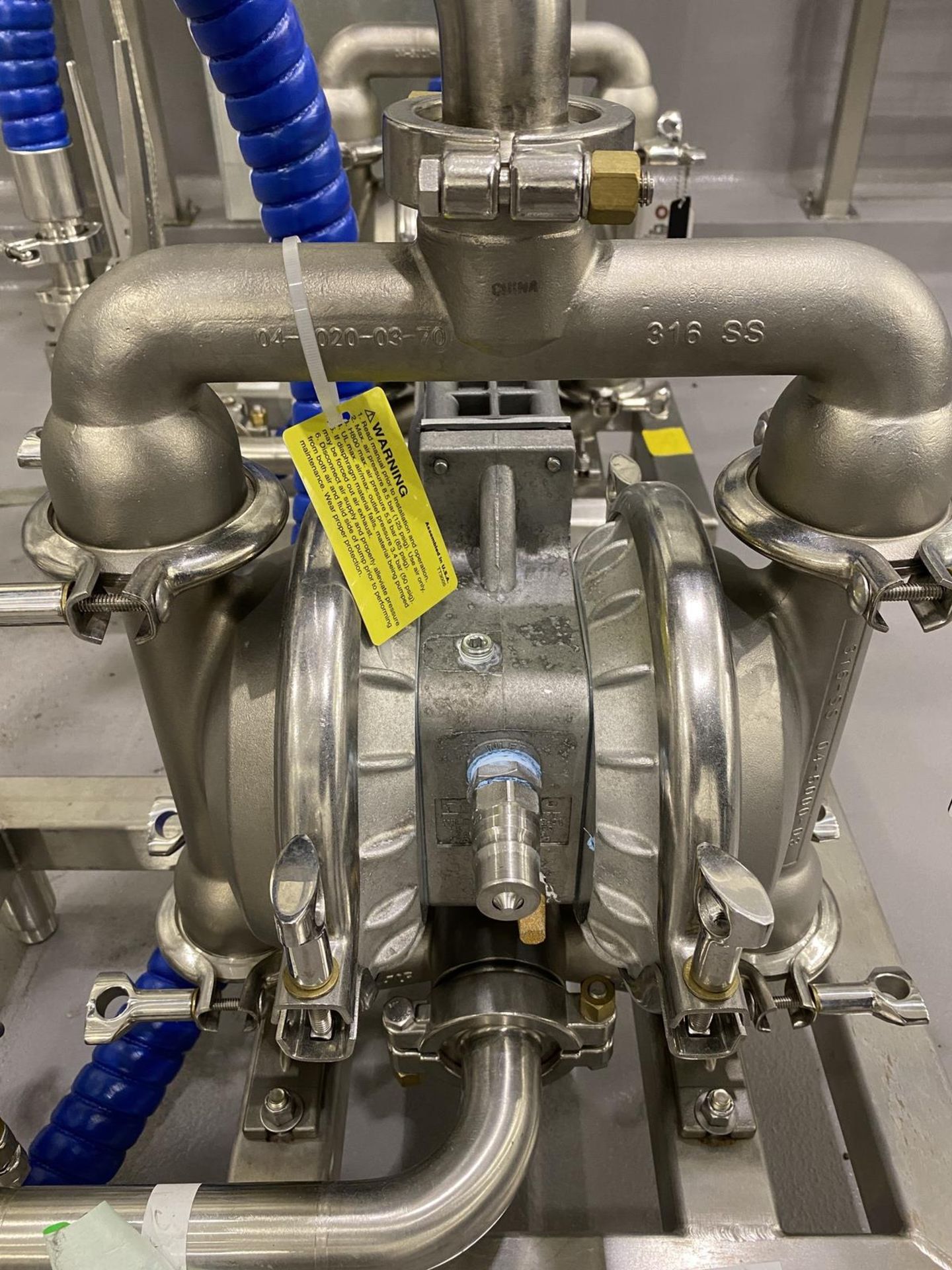 2019 Pump Skid Including Wilden Stainless Steel (316L) XPS4/SZAAA/FWL/FW/FW/0070 Di | Rig Fee: $150 - Image 2 of 5