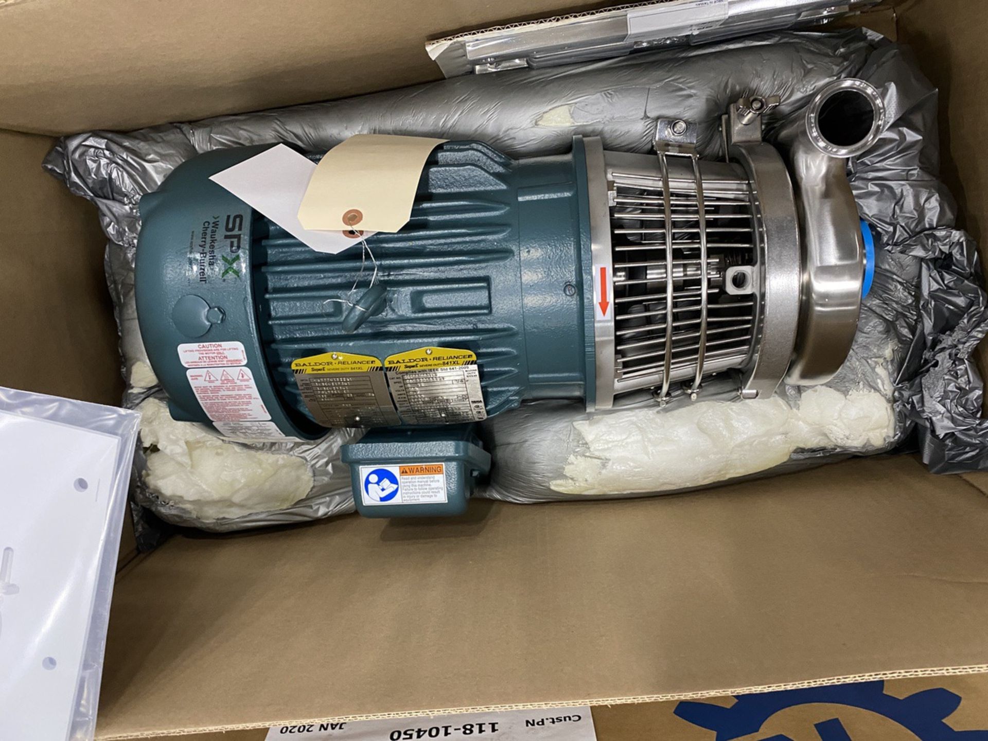 Waukesha Cherry-Burrell SPX Flow C-Series Centrifugal Pump, SS Head, 5 HP Motor (Un | Rig Fee: $50