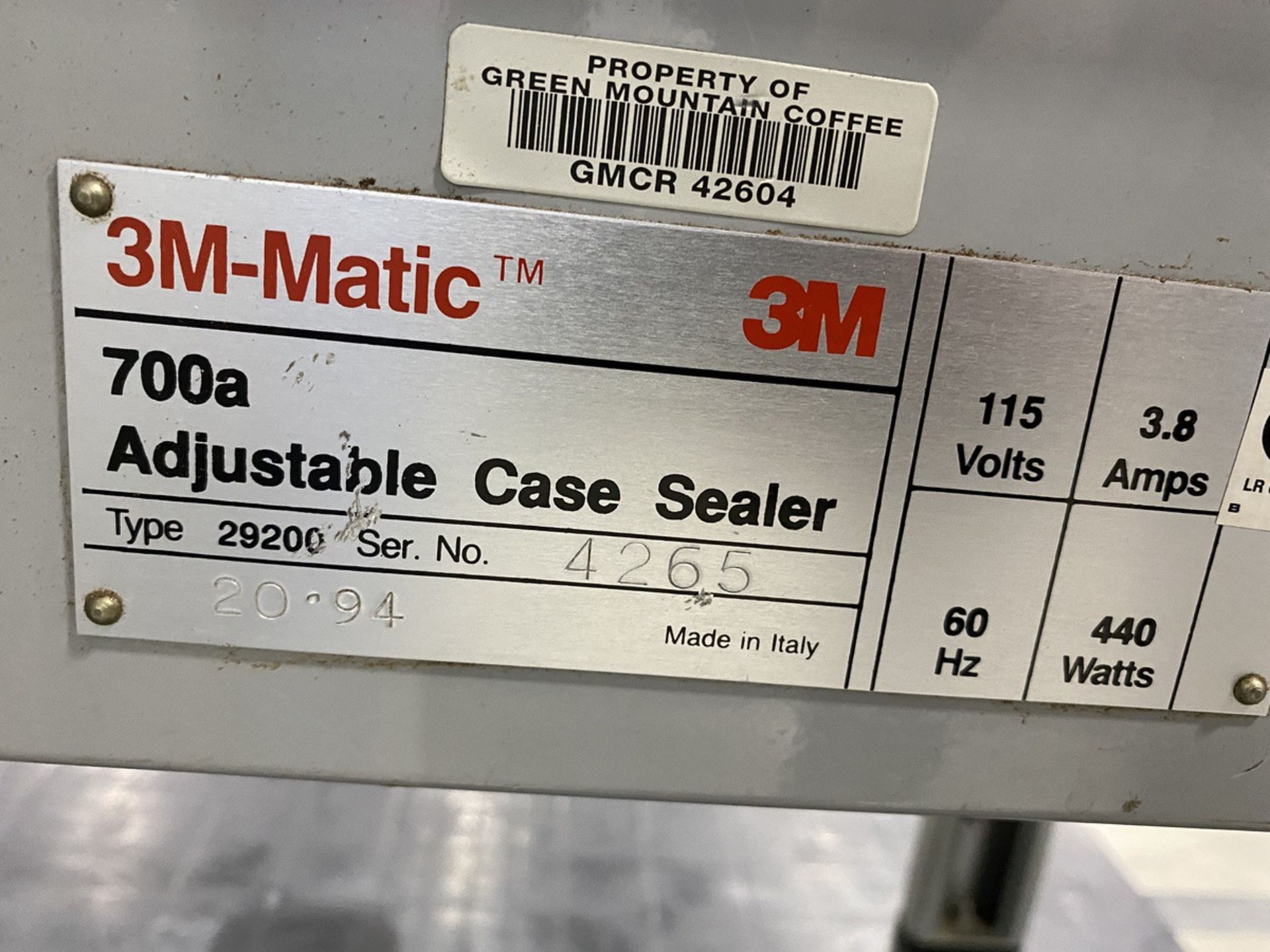 3M-Matic 700a Adjustable Case Sealer s/n 4265 | Rig Fee: $100 - Image 5 of 5