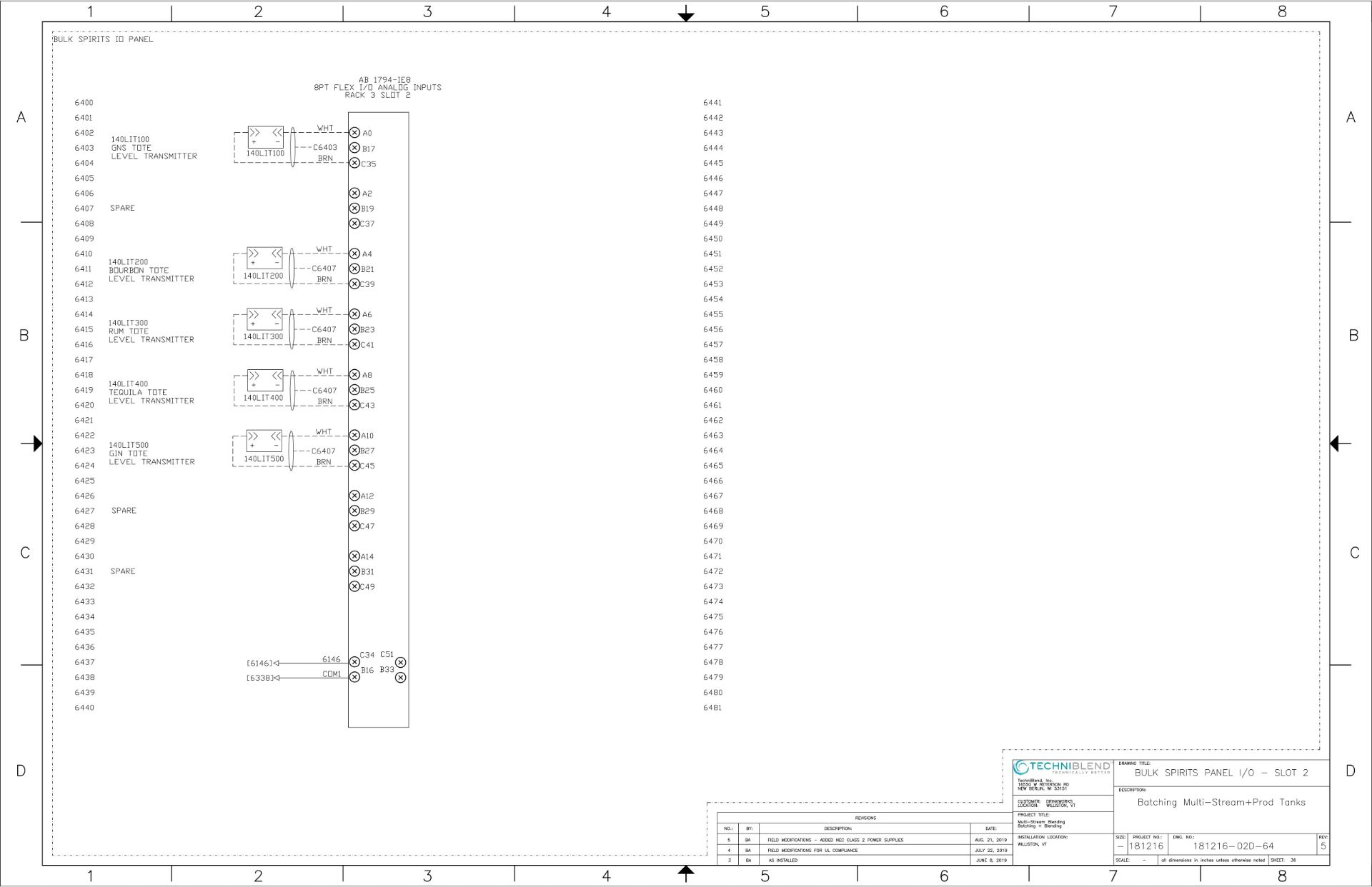 2019 Techniblend Model TB-800 Stainless Steel 316L 6-Input Blending (Dwgs in Photos) | Rig Fee: 2000 - Image 75 of 77